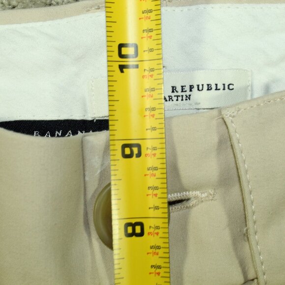 Banana Republic Martin Women's Size 6 Stretch Khaki Pants Flat Front - Picture 4 of 6